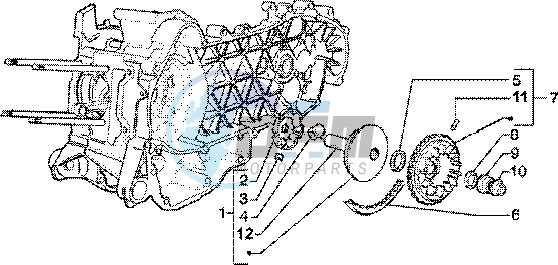 Driving half pulley