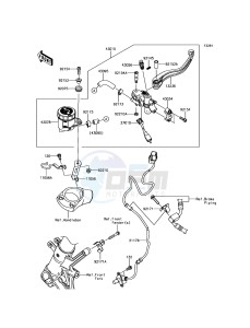 ZZR1400 ABS ZX1400JGF GB XX (EU ME A(FRICA) drawing Front Master Cylinder