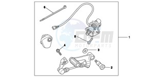 NC700XAD NC700X ABS Europe Direct - (ED) drawing KIT DCT PEDAL SHIFT