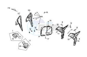 WOLF 125 SBN drawing INDICATORS / COWLING FRONT