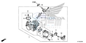 CBR125RF CBR125R 2ED - (2ED) drawing THROTTLE BODY