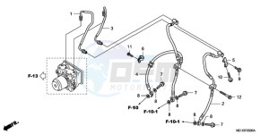 NSA700A9 France - (F / CMF MME) drawing FRONT BRAKE HOSE