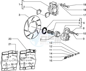 Hexagon 125 EXS1T 125cc drawing Brake caliper - Brake disc