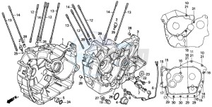 VT1100C SHADOW drawing CRANKCASE