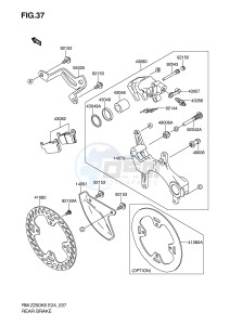 RM-Z250 (E24) drawing REAR BRAKE