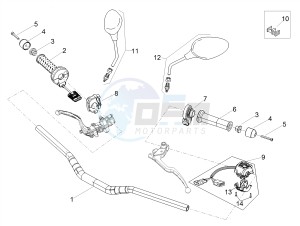 TUONO 1100 V4 RF E4 ABS (APAC) drawing Handlebar - Controls