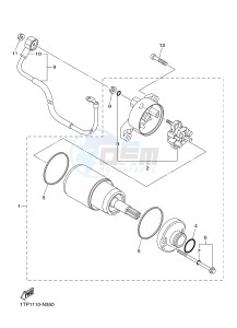 XVS950CR BOLT C-SPEC (B33J) drawing STARTING MOTOR