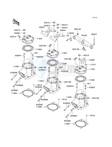 JT 1200 C [1200 STX-R] (1-2) [1200 STX-R] drawing CYLINDER HEAD_CYLINDER