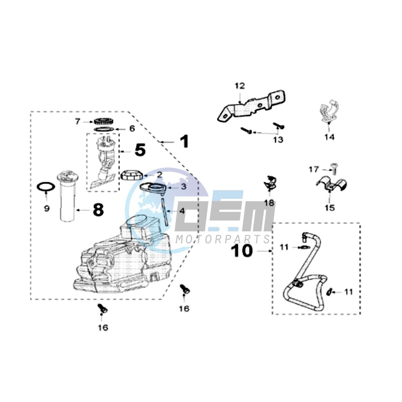 TANK AND FUEL PUMP