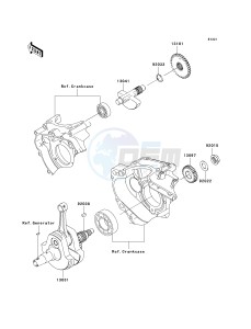 KLX 250 T [KLX250S] (T8F) T9F drawing CRANKSHAFT