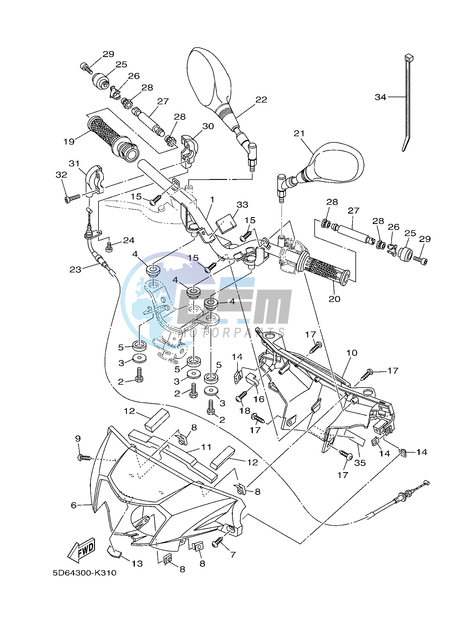 STEERING HANDLE & CABLE