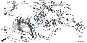 VFR1200XDD CrossTourer - VFR1200X Dual Clutch 2ED - (2ED) drawing RADIATOR