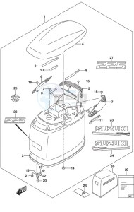 DF 225 drawing Engine Cover (White)