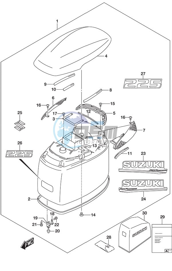 Engine Cover (White)