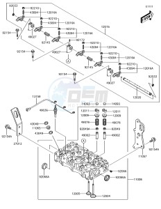 MULE PRO-DXT KAF1000BHF EU drawing Cylinder Head