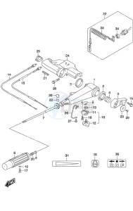 DF 9.9B drawing Tiller Handle