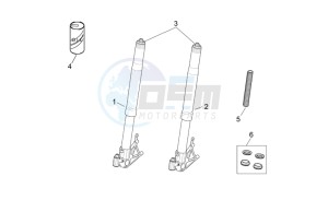 Tuono 1000 drawing Front fork II