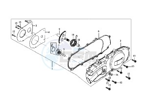 JOYRIDE - 200 cc drawing CLUTCH COVER