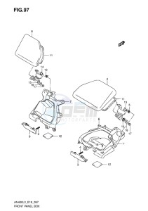 AN400 BURGMAN EU drawing FRONT PANEL BOX