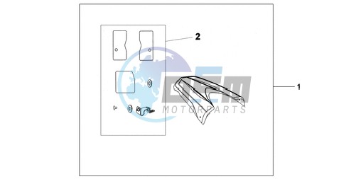 REAR SEAT COWL NH-A84P