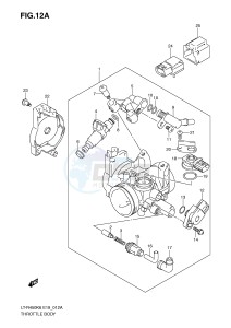 LT-R450 (E19) drawing THROTTLE BODY (MODEL K9 L0)