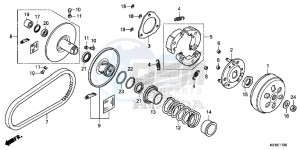 SH125SE SH125S UK - (E) drawing DRIVEN FACE