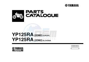 YP125RA (ABS) X-MAX 125 ABS (2DM2 2DM2) drawing .1-Front-Page