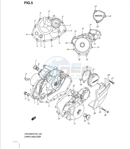 DR125SML0 drawing CRANKCASE COVER