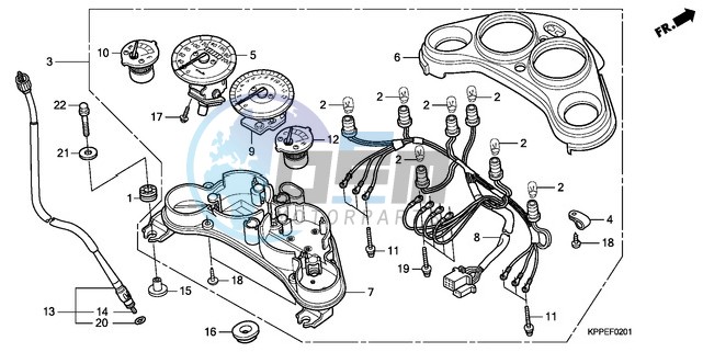 METER (CBR125RW7/RW9/RWA)