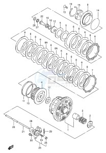 GSX-R750 (E2) drawing CLUTCH