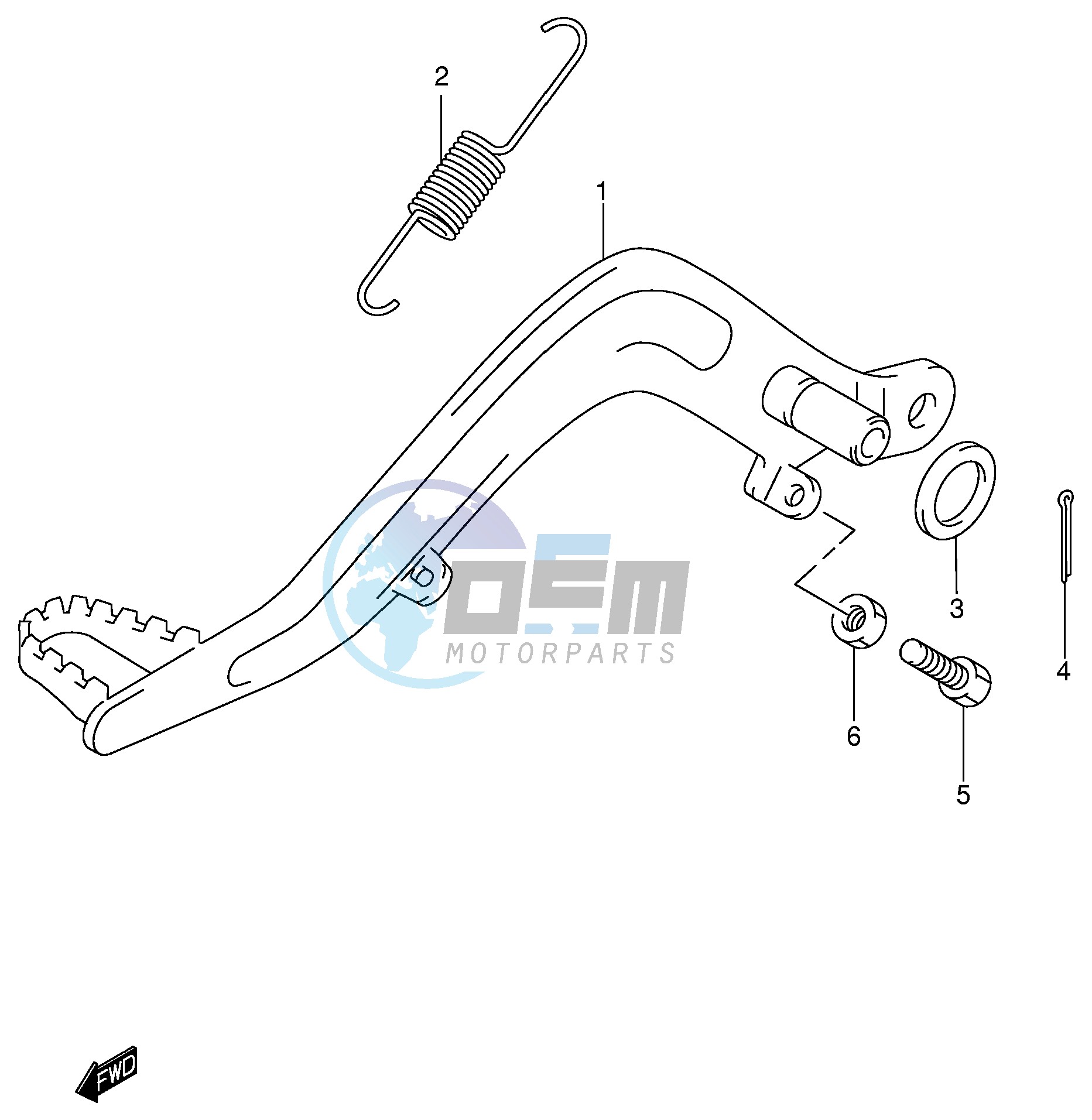 REAR BRAKE (MODEL K2 K3 K4)