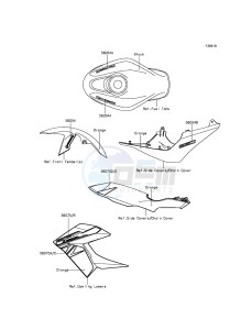 Z250SL ABS BR250FGF XX (EU ME A(FRICA) drawing Decals(Orange)