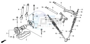 TRX500FA FOURTRAX FOREMAN drawing CAMSHAFT/VALVE