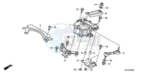 CBR1000RA9 France - (F / ABS CMF HRC MKH) drawing STEERING DAMPER