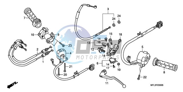 HANDLE LEVER/SWITCH/CABLE