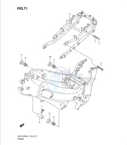 GSX1300R drawing FRAME