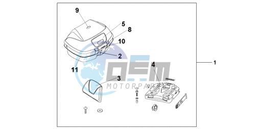 45L TOPBOX PEARL COOL WHITE