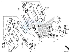 CRF450RH Europe Direct - (ED) drawing EXHAUST MUFFLER