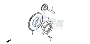 CBF600N drawing STARTING CLUTCH (CBF600S6/SA6/N6/NA6)