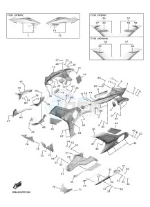 YZF-R6 YZF600 R6 (BN64) drawing COWLING 2