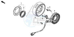 TRX500FE drawing GENERATOR