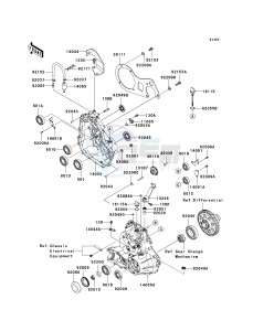 KAF 400 B [MULE 600] (B6F-B9F) B7F drawing GEAR BOX