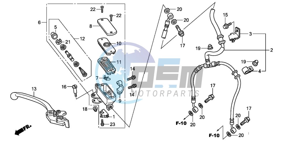 FR. BRAKE MASTER CYLINDER (CB600F)