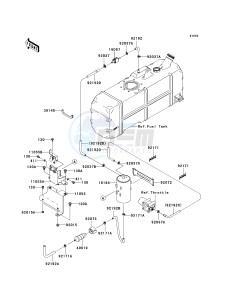 KAF 620 R [MULE 4010 TRANS4X4] (R9F-RAFA) RAFA drawing FUEL EVAPORATIVE SYSTEM -- CA- -