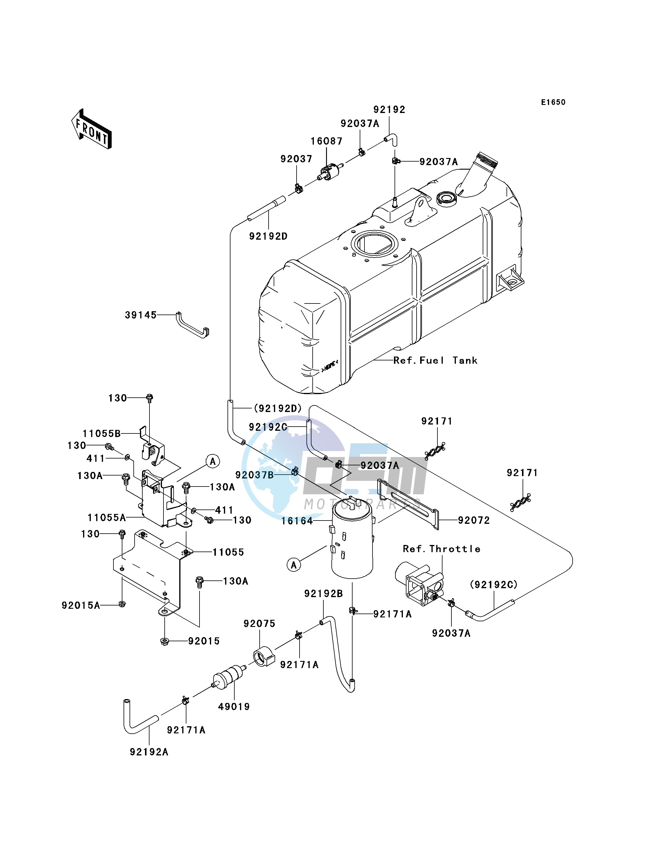 FUEL EVAPORATIVE SYSTEM -- CA- -