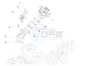 SPRINT 150 4T 3V IE ABS E3 (EMEA) drawing Throttle body - Injector - Induction joint