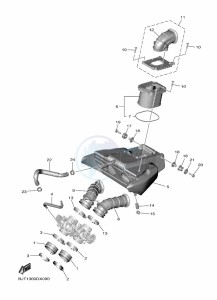 YZF690-U YZF-R7 (BJT1) drawing INTAKE