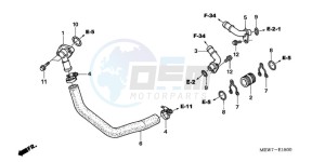 NT700VAA UK - (E / ABS MKH) drawing WATER PIPE