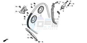 CB600F2 CB600S drawing CAM CHAIN/TENSIONER