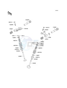 KL 250 D [KLR250] (D15-D19) [KLR250] drawing VALVE-- S- -